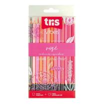 Lápis de Cor Vibes Rosé + Lápis 6B - 13 unid. - Mina Grossa