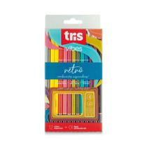 Lápis De Cor Vibes - Tons Retrô - 12 Cores + 1 Lápis 6B-Tris