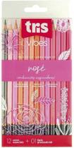 Lapis De Cor Vibes - Tons Rosé - 12 Cores + 1 Lápis 6B - Tris