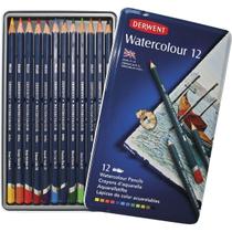 Lápis de Cor Watercolour 12 Cores Estojo Lata Lápis de Cor Watercolour 12 Cores Estojo Lata