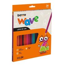 Lápis de Cor Wave - 24 cores - Bazze