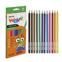 Lápis de Cor Wave Com 12 Cores Summit