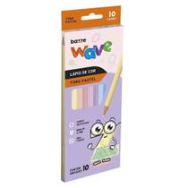 Lápis De Cor Wave Pastel Bazze 10 Cores Lápis De Cor Wave Pastel Bazze 10 Cores