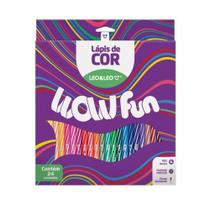 Lápis de Cor WOW 24 Cores Redondo Leo&Leo