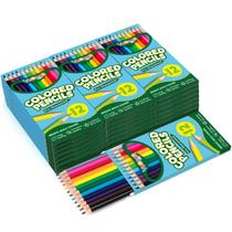 Lápis de cor YEGEER 216 unidades, 12 cores variadas, 18 pacotes