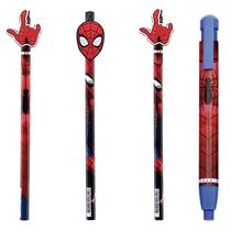 Lápis de Escrever e Caneta Borracha Spider Man - Molin Lápis de Escrever e Caneta Borracha Spider Man - Molin