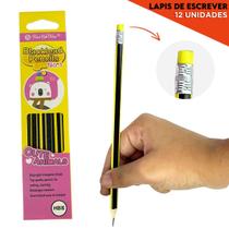 Lápis de Escrever Escolar HB2 Infantil No.1 Kit Colorido com 12 Lápis para Escola e Crianças