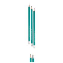 Lápis de escrever Grafite Sextavado com Borracha branca Kit3 Lápis de escrever Grafite Sextavado com Borracha branca Kit3