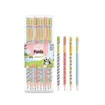 Lápis de escrever Hb Panda c/borracha Pote 72un. Leo&Leo