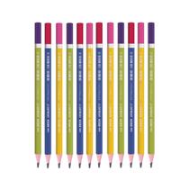 Lápis de Escrever Preto HB Color Block 12 Unidades Leo&Leo Lápis de Escrever Preto HB Color Block 12 Unidades Leo&Leo