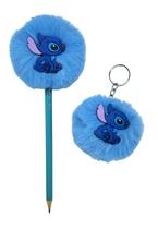 Lápis de escrever Stich e chaveiro pompom lembrancinha presente material escolar papelaria Lápis de escrever Stich e chaveiro pompom lembrancinha presente material escolar papelaria