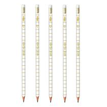 Lápis de Escrever West Village Branco com Borracha 5 Unidades - Tilibra Lápis de Escrever West Village Branco com Borracha 5 Unidades - Tilibra