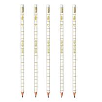 Lápis de Escrever West Village Branco com Borracha 5 Unidades - Tilibra