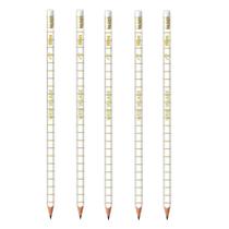 Lápis De Escrever West Village Branco Com Borracha 5 Unidades - Tilibra