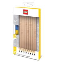 Lápis de grafite LEGO Stationery, pacote com 9 capas de lápis