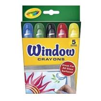 Lápis de Janela Crayola Laváveis - Pacote com 5 Unidades