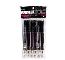 Lápis De Olho Com Apontador E Esfumador 6 Un - Bella Femme Lápis De Olho Com Apontador E Esfumador 6 Un - Bella Femme