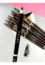 Lápis De Olho Preto Com Apontador Maquiagem Vivai Make Up Efeito Mate