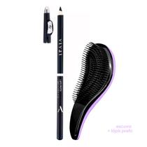 Lápis de Olho Preto Vivai 1 Unidade + Escova Desembaraçadora