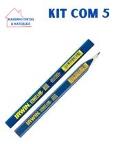 Lapis de Pedreiro Carpinteiro Marceneiro para Obra- Kit Com 05 Unidades