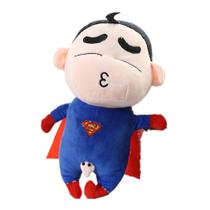 Lápis de pelúcia Shin-chan Superman 35 cm para presente infantil Lápis de pelúcia Shin-chan Superman 35 cm para presente infantil