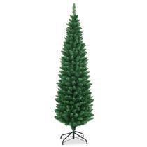 Lápis de Pinheiro Artificial Giantex 1,8m com Suporte de Metal