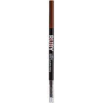 Lápis de Sobrancelha Chocolate Brown Go Brow Ultrafino Ruby Kisses 0,08g