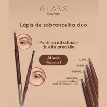 Lápis de sobrancelha duo - glass - ruby rose