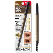 Lápis de sobrancelha Revlon ColorStay Micro com Spoolie 453 Soft Brown