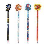 Lápis Decorado Sonic Com Borracha Para Escrita Confortável Kit 4 un Lápis Decorado Sonic Com Borracha Para Escrita Confortável Kit 4 un