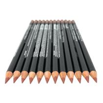 Lápis delineador labial de madeira, 12 unidades, alta pigmentação, 19 cm