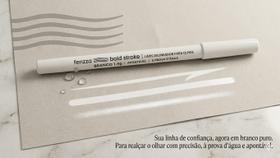 Lapis e delineador para olhos branco apontavel a prova dagua alta fixação