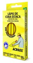 Lapis estaca cera amarelo 100gr acrilex