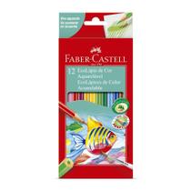 Lápis faber castell 12 ecolapis aquarelaveis