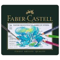 Lápis Faber-Castell Albrecht Durer Aquarelável - Estojo Metálico com 24 Cores - Ref 117524