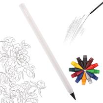 Lápis Forever everpen em liga metálica com 12 refis coloridos