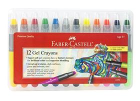 Lápis Gel - 12 cores vibrantes em caixa durável