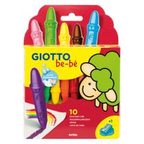 Lápis Giz de Cera Bebè 10 cores + Apontador Giotto Lápis Giz de Cera Bebè 10 cores + Apontador Giotto