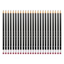 Lápis grafite com borracha Faber-Castell kit com 24 unidades