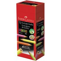 Lápis Grafite De Escrever Escolar Neon Faber Castell Madeira