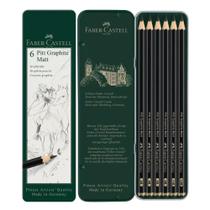Lápis Grafite Faber Castell Pitt Matt Graduado 6 Unidades Lápis Grafite Faber Castell Pitt Matt Graduado 6 Unidades