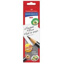 Lápis Grafite Faber-Castell Preto - Caixa com 14 - 1205 Max Nº 2 Corpo Redondo Lápis Grafite Faber-Castell Preto - Caixa com 14 - 1205 Max Nº 2 Corpo Redondo