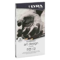 Lapis Grafite Graduado Lyra Art Design Rembrandt 12 Unidades