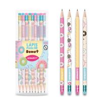 Lápis Grafite HB Donut com Borracha Pote c/72 Unidades Leo&Leo Leonora - 72187