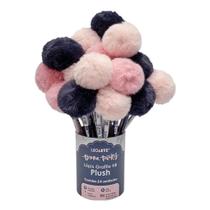 Lápis Grafite HB Resina com Pompom Bruna Tavares Pote com 24 Unidades Leoarte Leonora - 10569