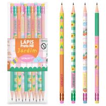Lapis Grafite Hb Resina Jardim Red Com Borracha LeoLeo 72 UN