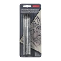 Lápis Grafite Integral Derwent Graphitone Blister com 4 unidades (2B, 4B, 6M, 8B) 34304