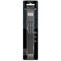 Lápis Grafite Leo&ampLeo Carbon Line com Borracha C/3