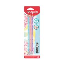 Lápis Grafite Maped Black Peps HB Nº2 com Borracha 3 Unidades Cores Diversas - Item Sortido Lápis Grafite Maped Black Peps HB Nº2 com Borracha 3 Unidades Cores Diversas - Item Sortido
