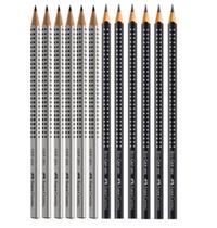 Lápis Grafite Preto Faber-Castell Grip 2001 Nº2B 12 Unidades